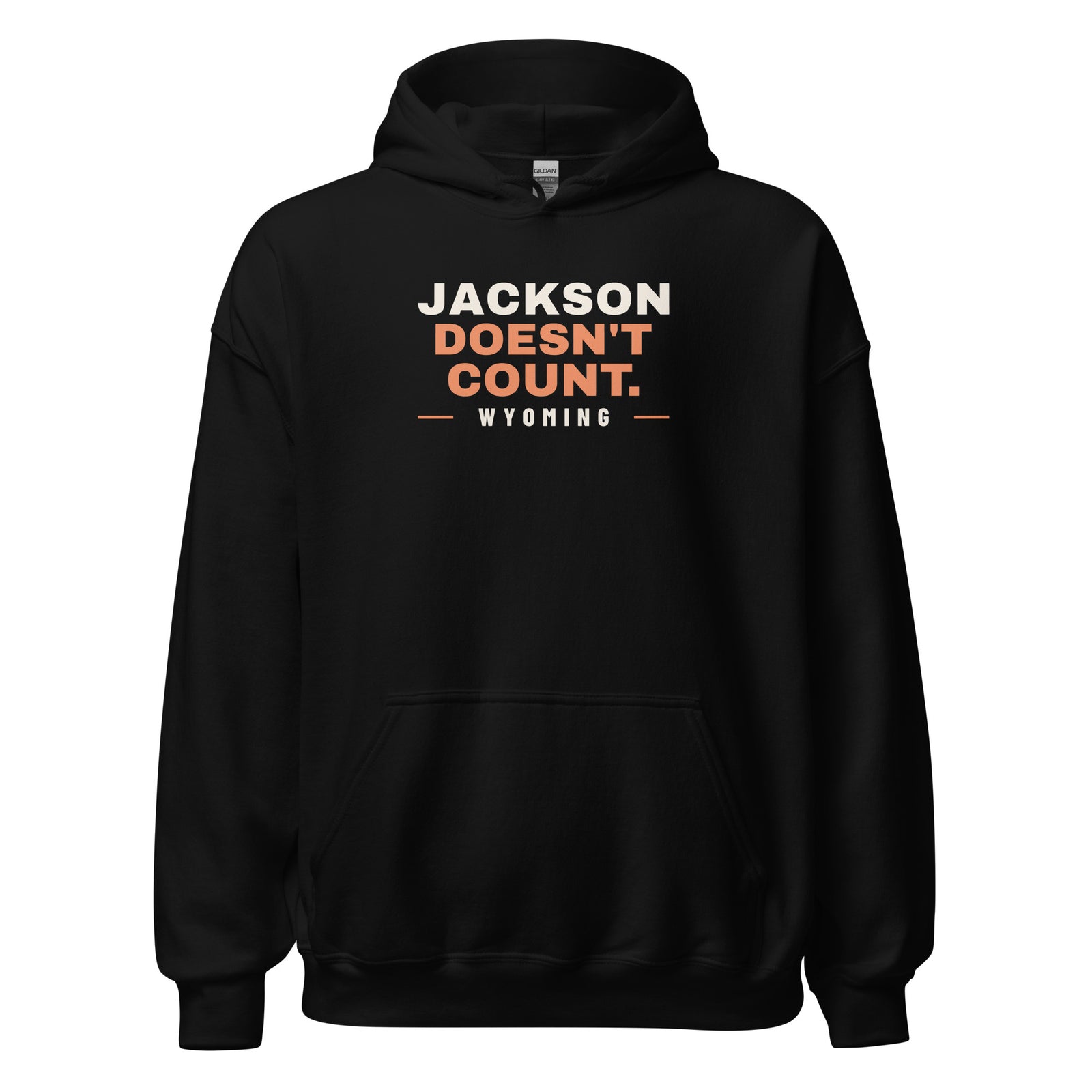Wyoming Jackson Doesn't Count. – Hoodie – Black