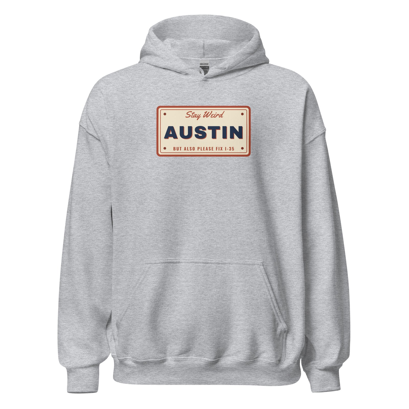 Keep Austin Weird But Also Please Fix I-35 – Hoodie – Black