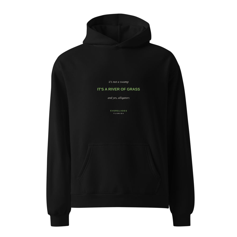 Everglades National Park black hoodie front in white studio | Kreativ