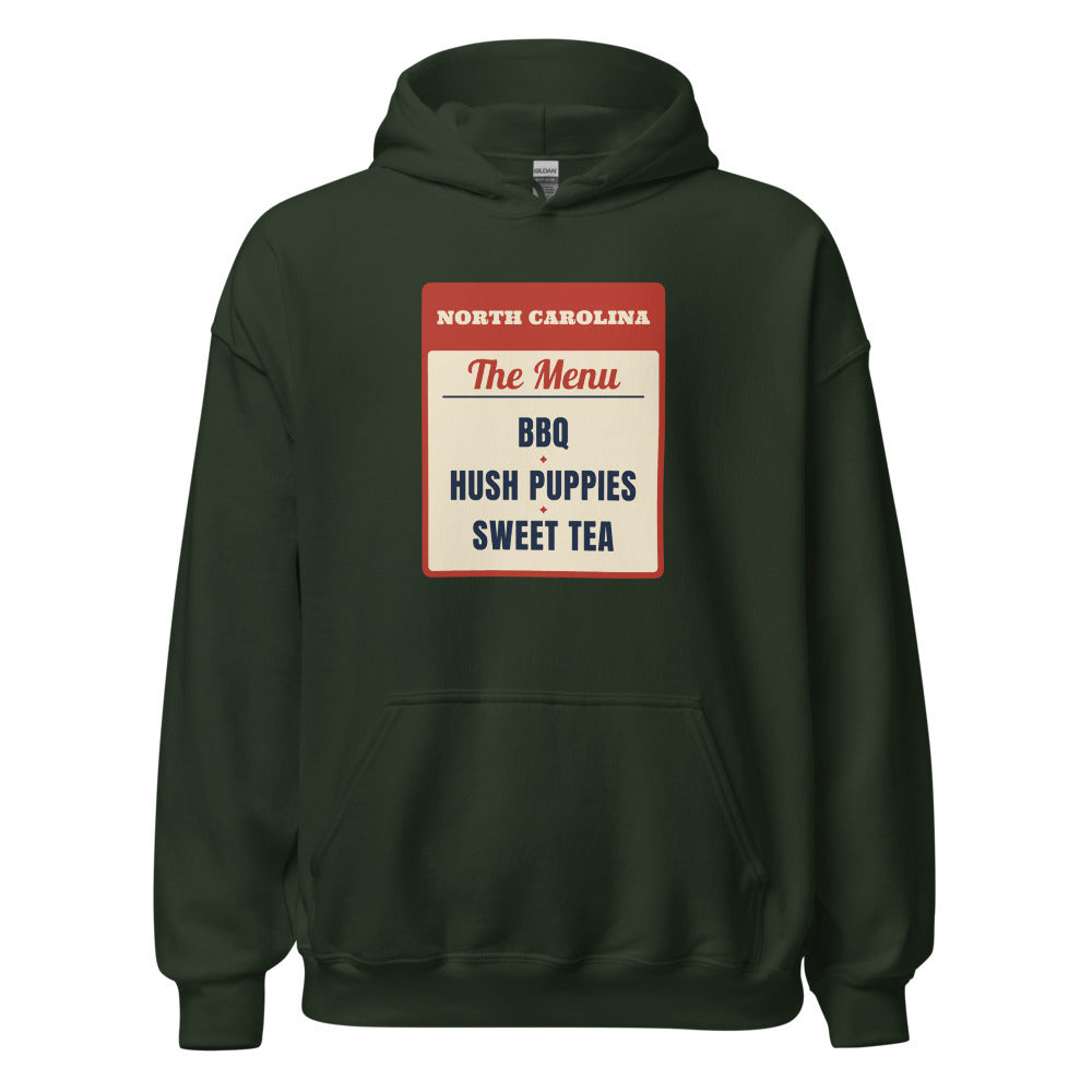 North Carolina BBQ Hush Puppies Sweet Tea – Hoodie – Forest