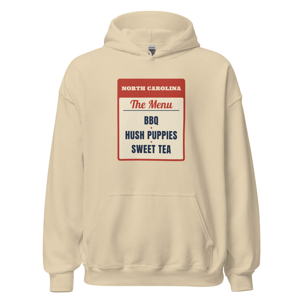 North Carolina BBQ Hush Puppies Sweet Tea – Hoodie – Sand