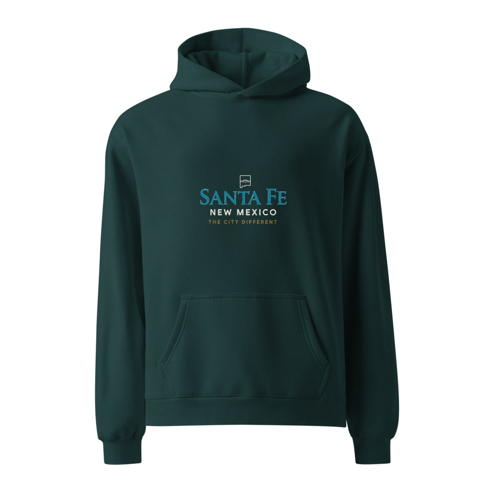 Hoodie Pine Green front