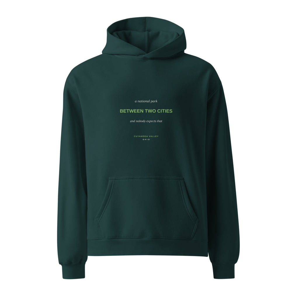 Hoodie Pine Green front