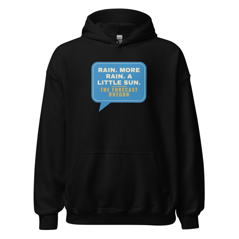 Oregon Rain More Rain A Little Sun – Hoodie – Black