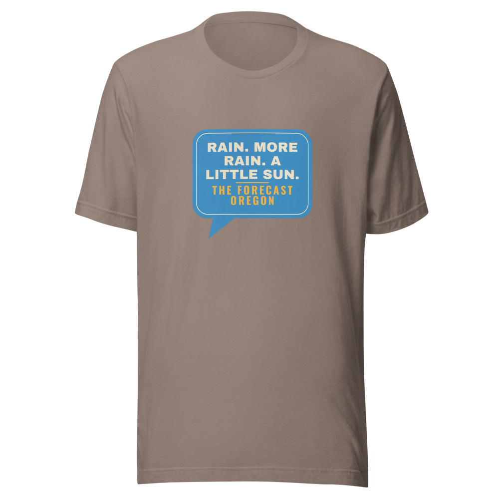 Oregon Rain More Rain A Little Sun – Tee – Pebble