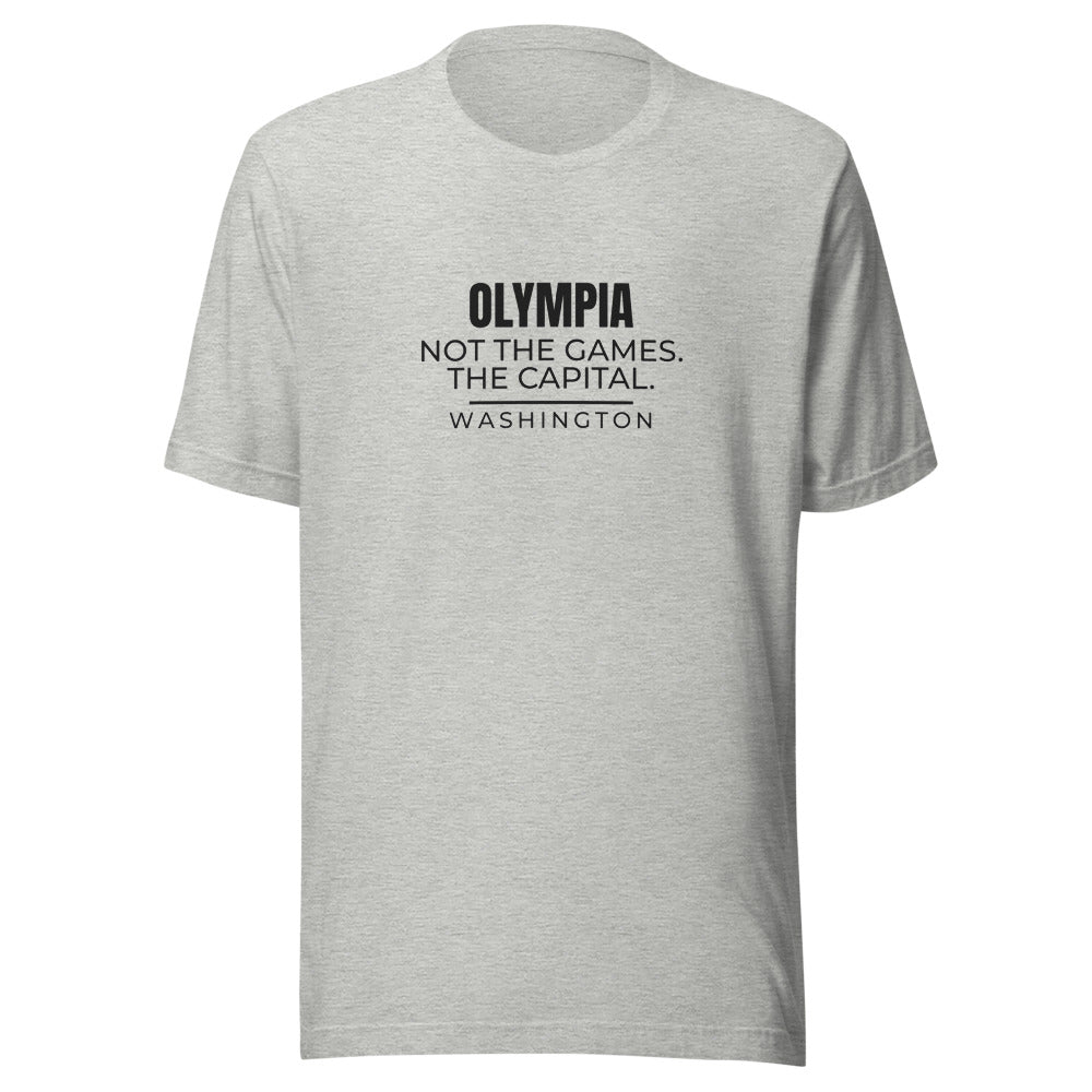 Olympia tee that says Evergreen Capital