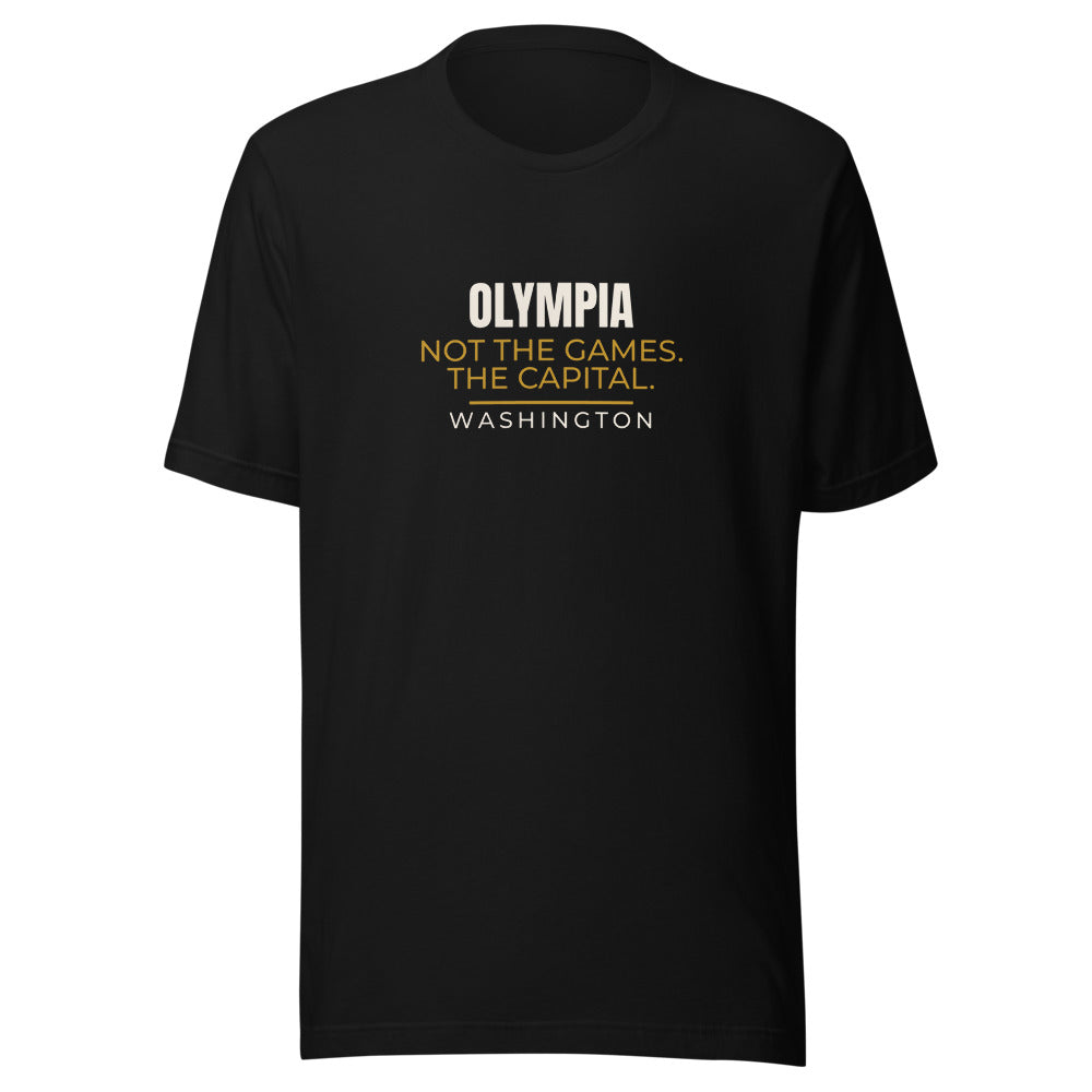 Olympia tee that says Evergreen Capital