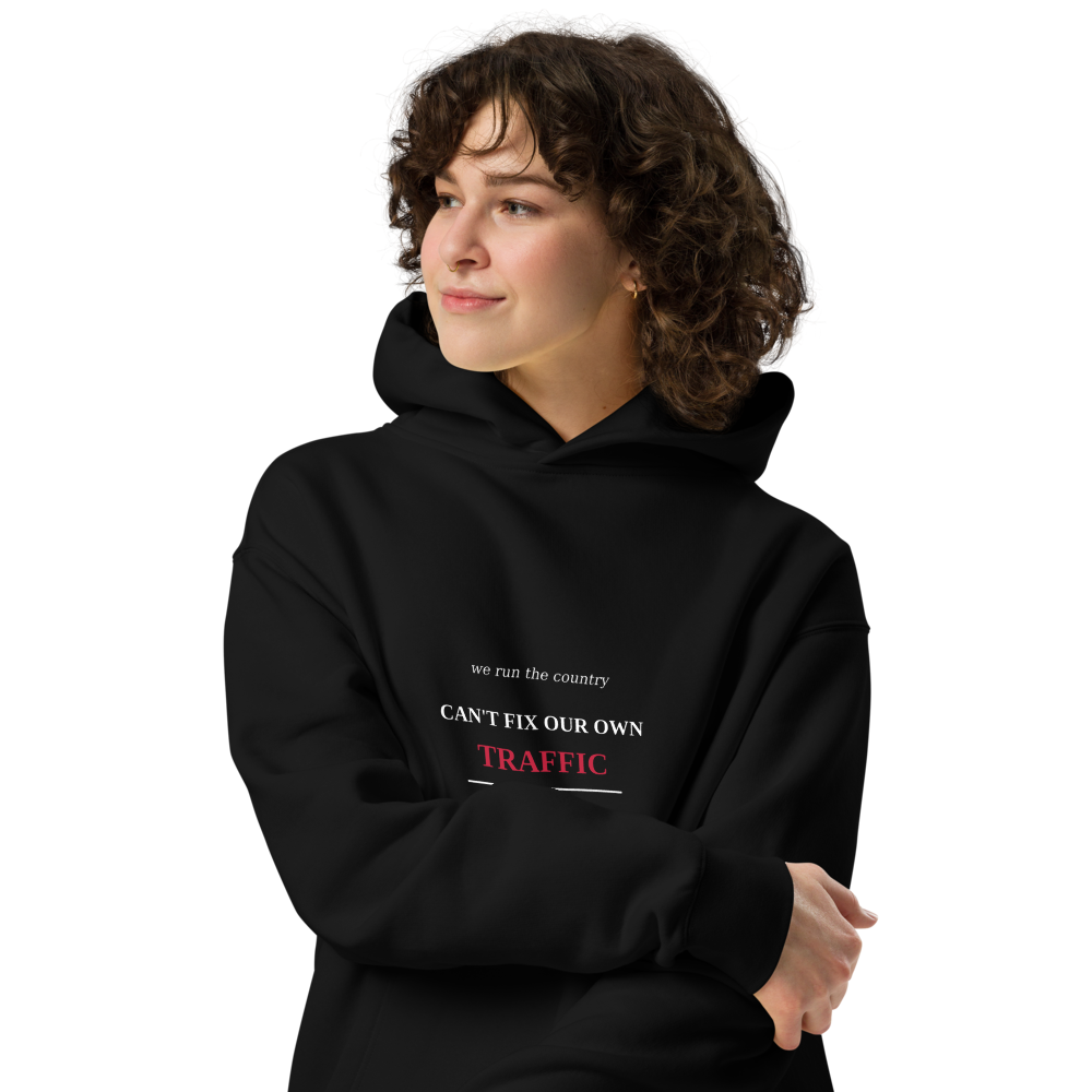 Hoodie Black person front