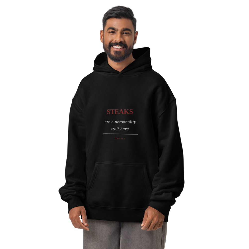 Hoodie Black person front